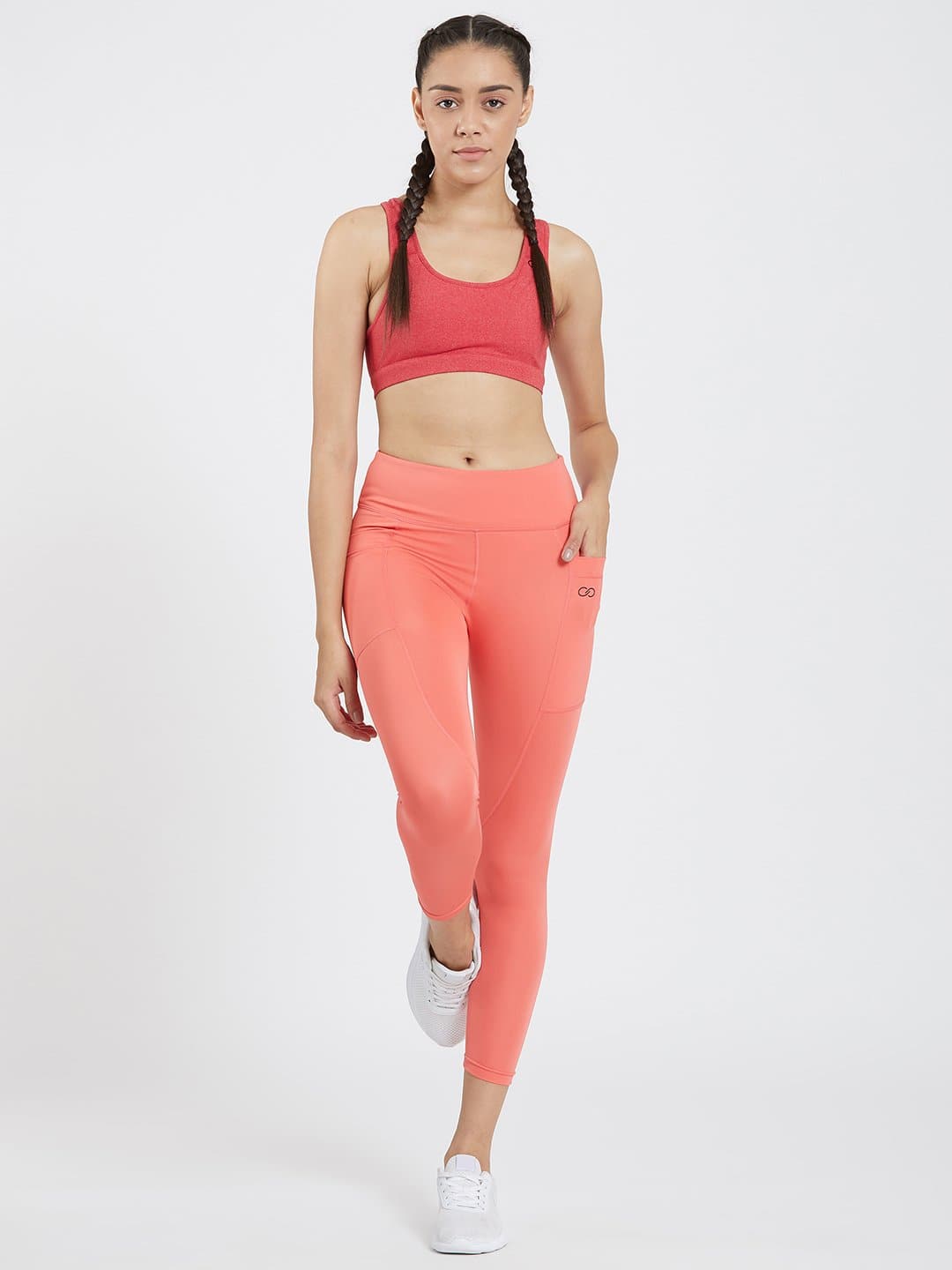 Maxtreme Power me Coral Ankle Pocket Leggings