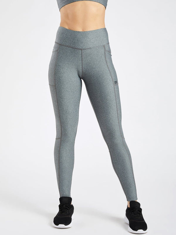 Maxtreme Pace Grey Full Length Pocket Leggings