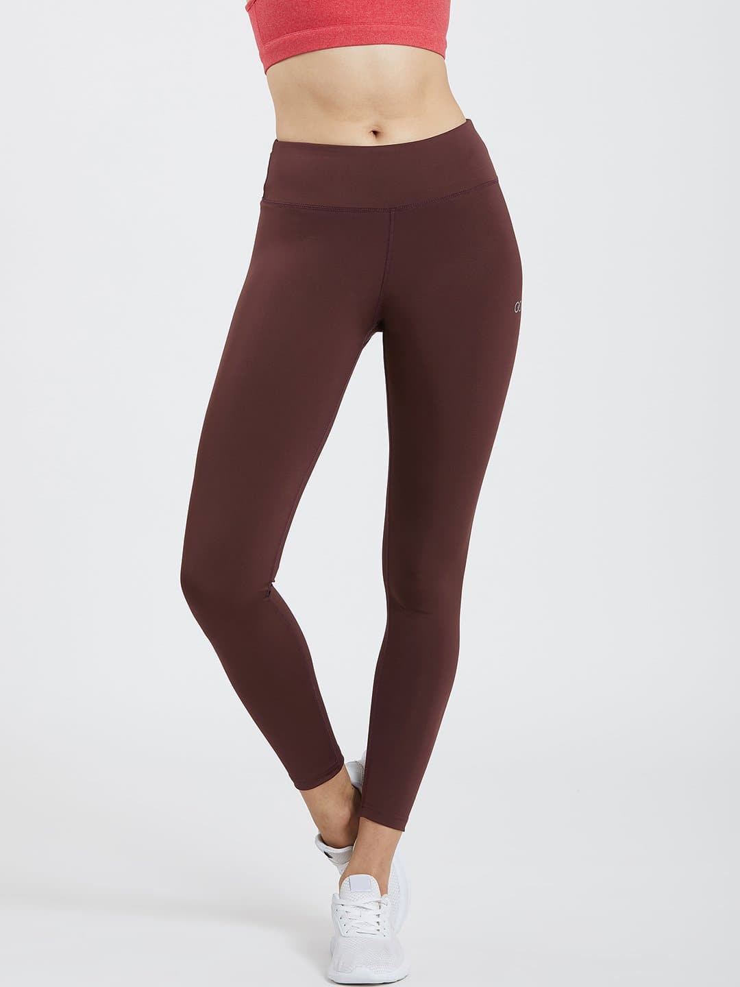 Creeluxe Flatter me Burgundy Full Length Leggings