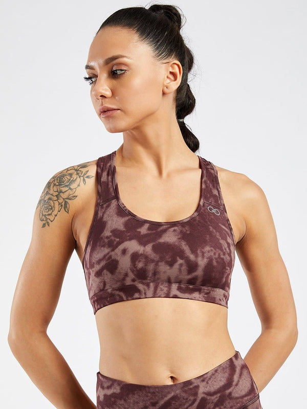 Maxtreme Brunette Printed Sports Bra