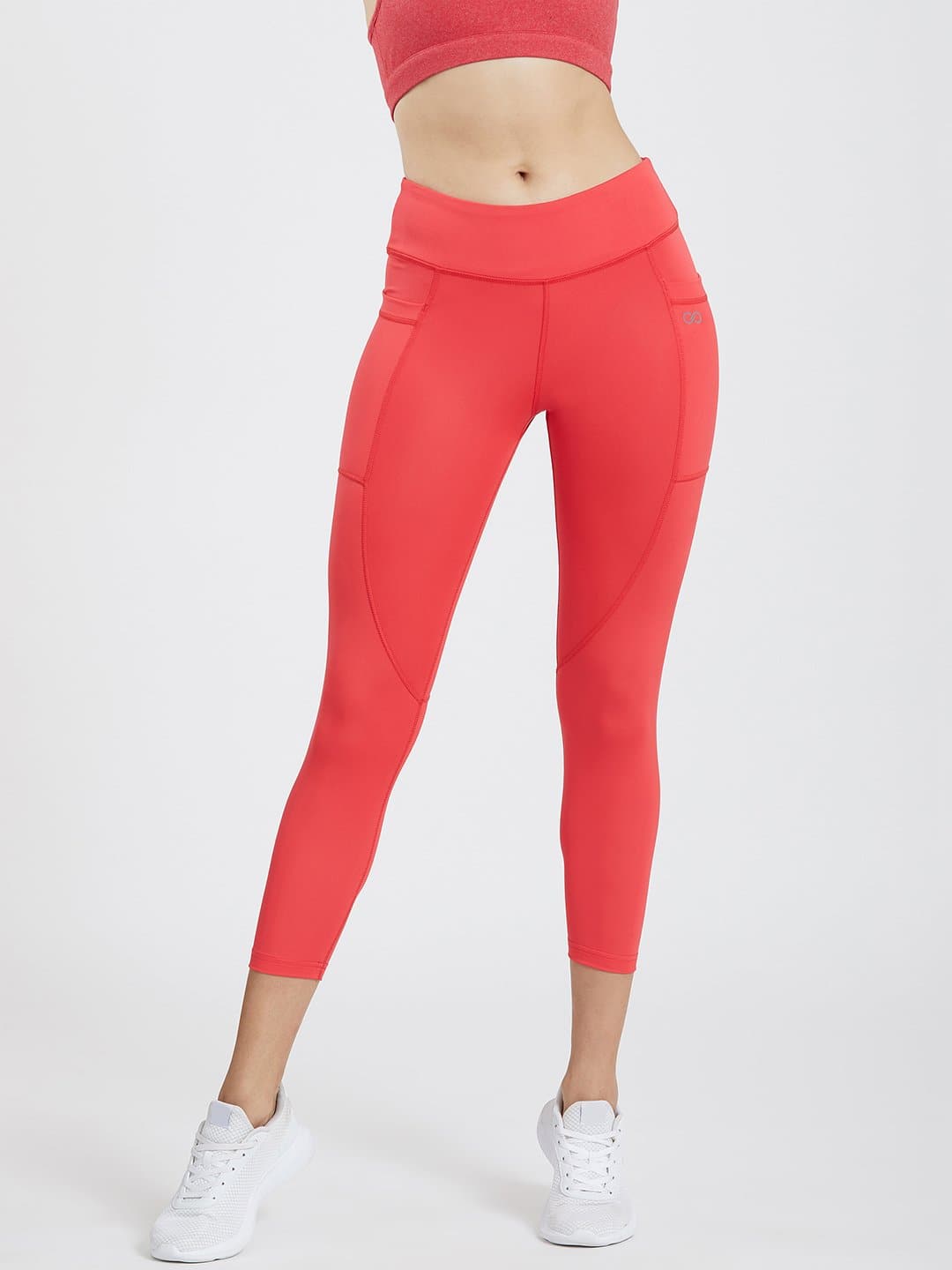 Maxtreme Power me Flame Red Ankle Pocket Leggings