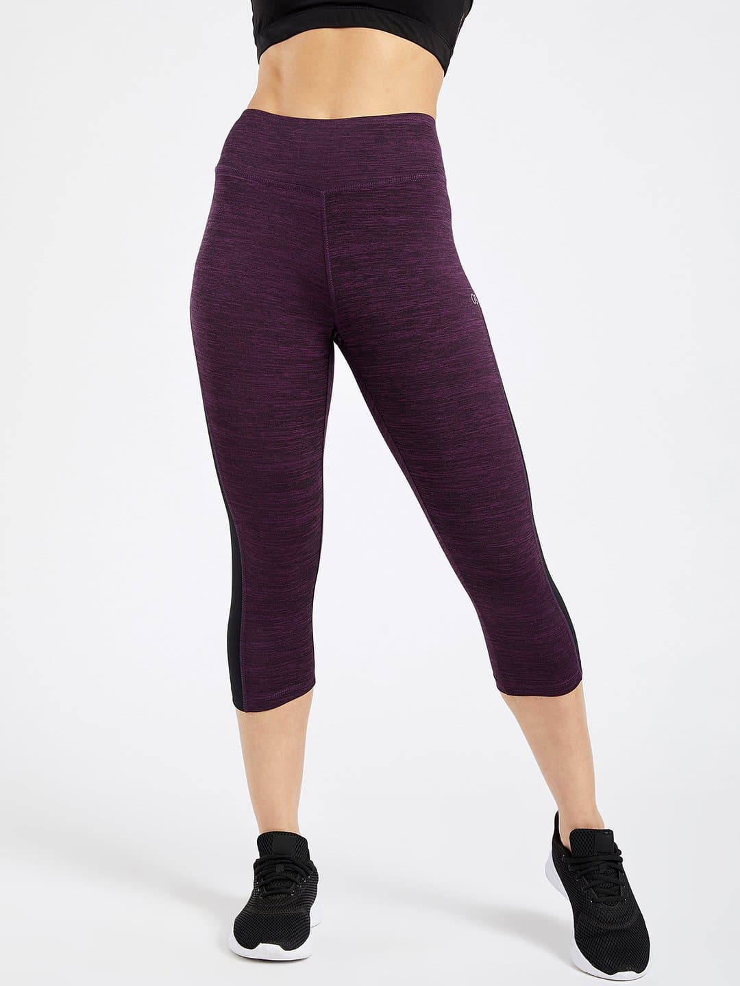 Essential Plum Spacedye Hardcore Capri Leggings