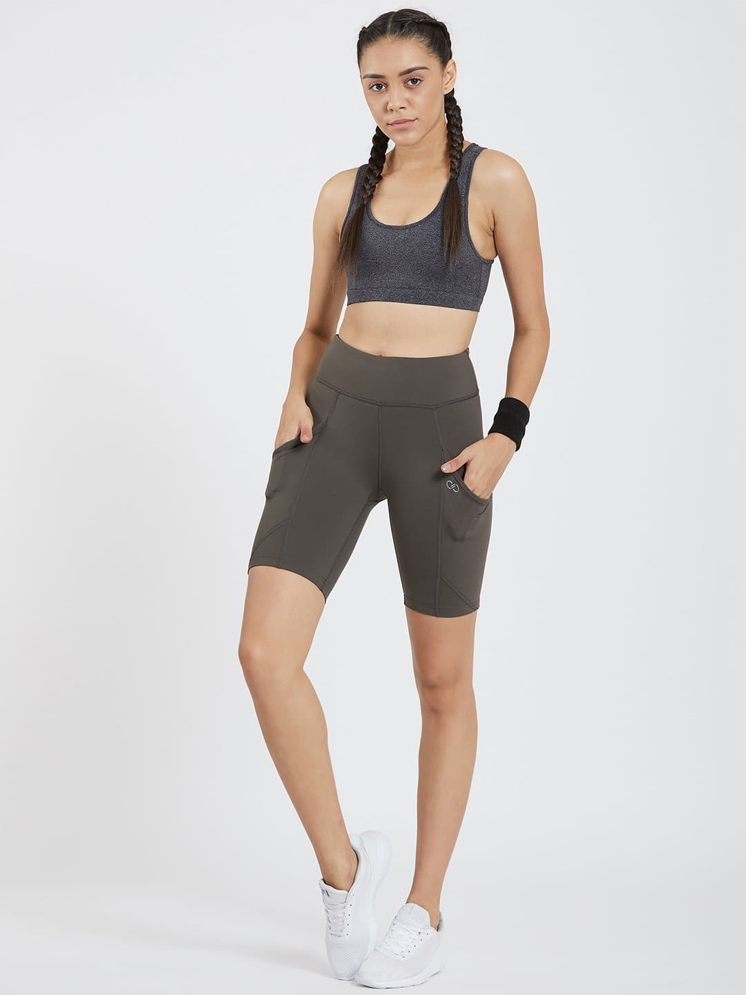 Creeluxe Fierce Dark Grey Women's Shorts