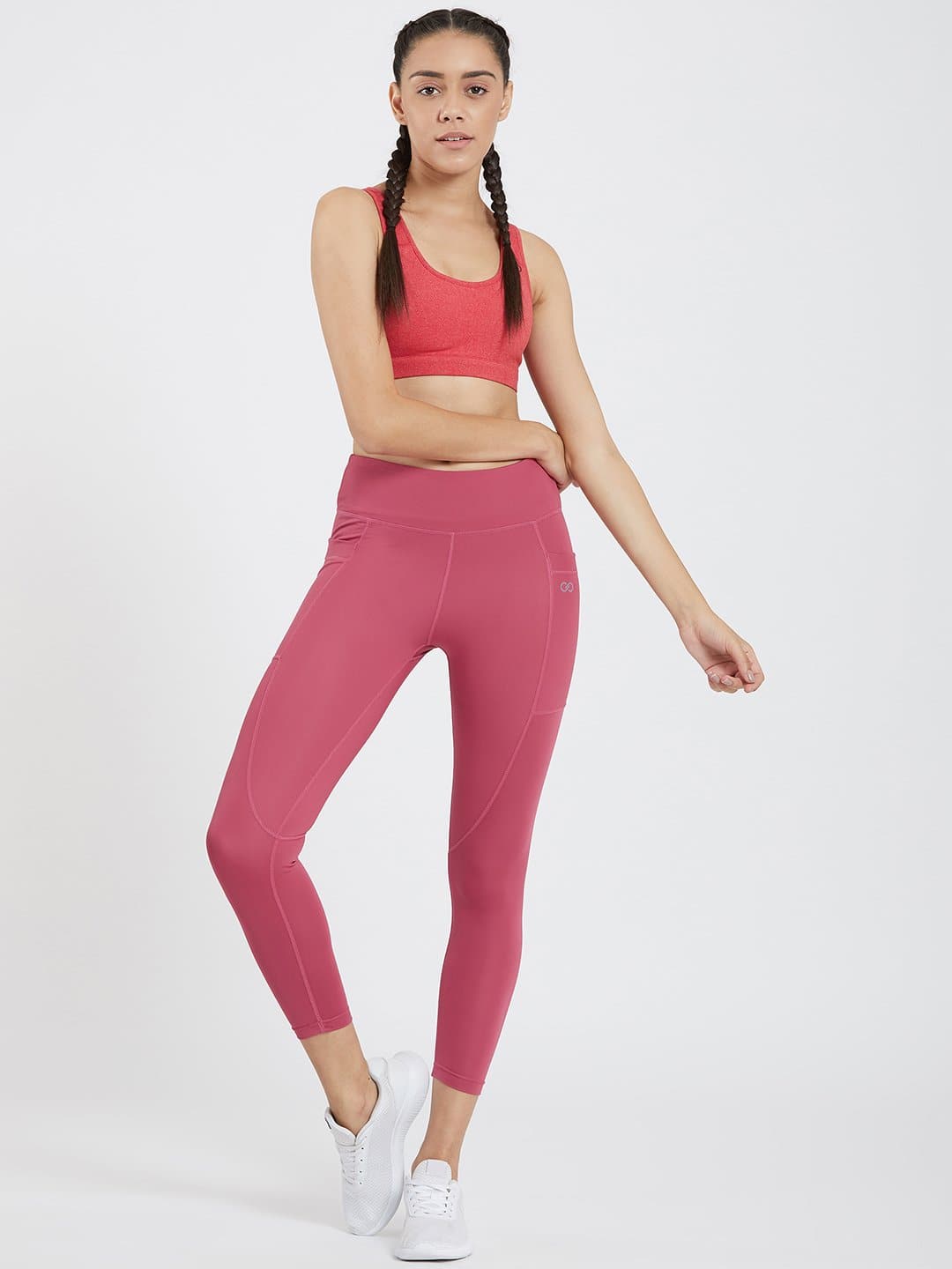 Maxtreme Power me Hippie Pink Ankle Pockets Leggings