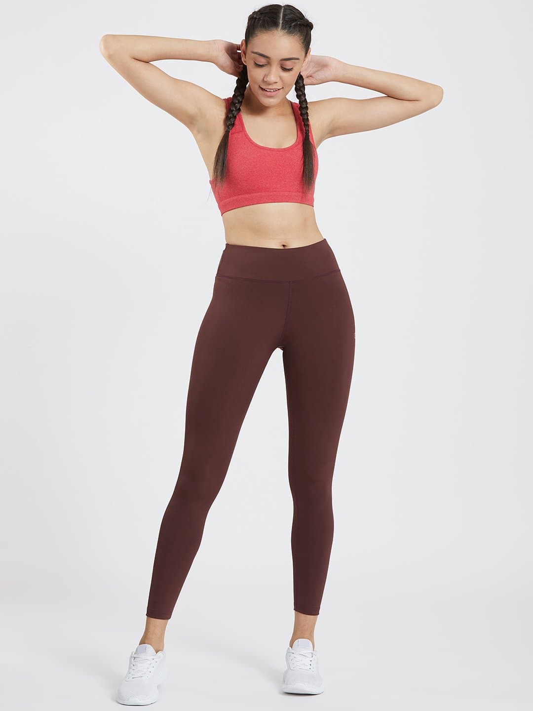 Creeluxe Flatter me Burgundy Full Length Leggings