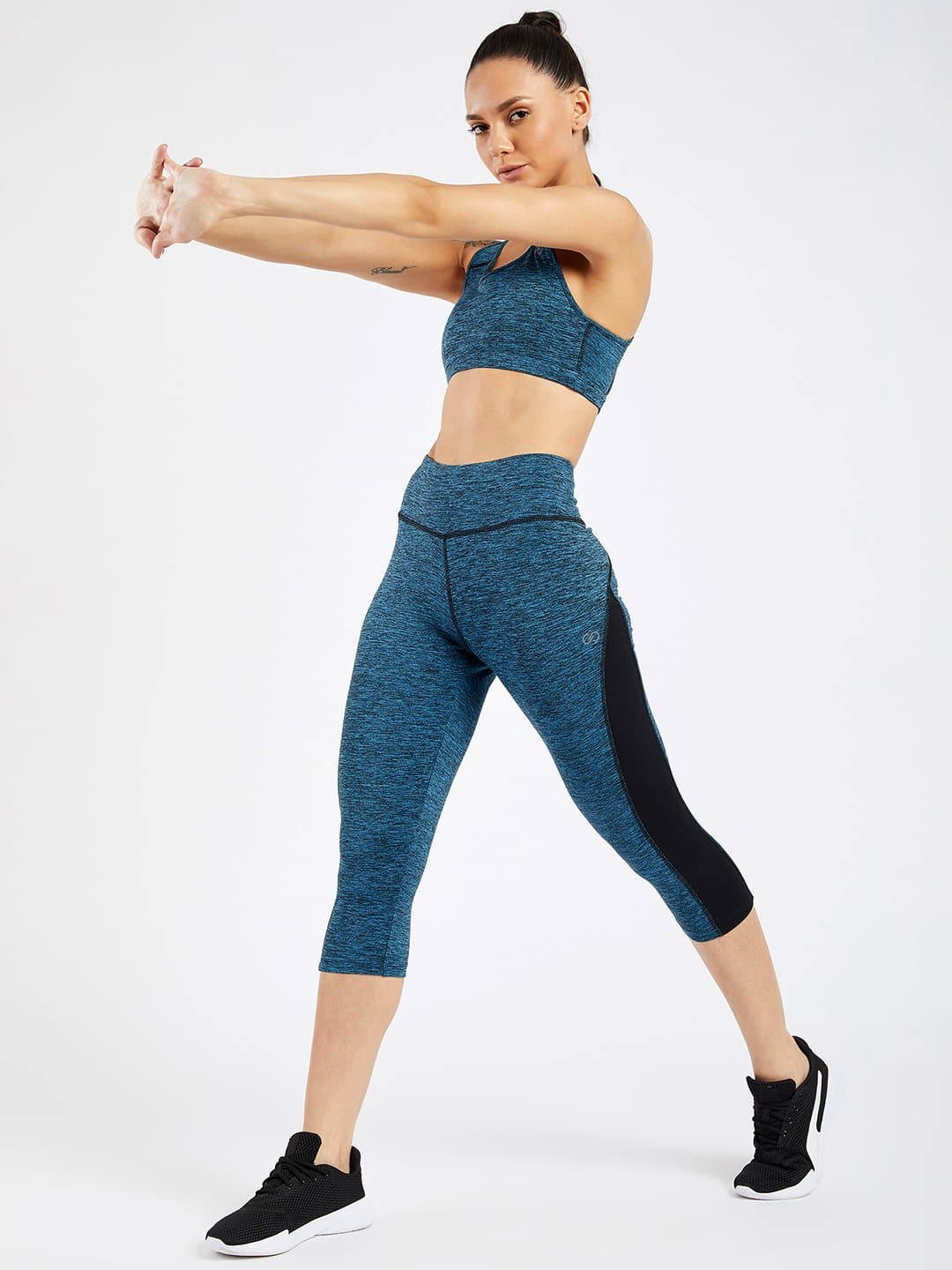 Essential Sapphire Spacedye Hardcore Women's Capri Leggings