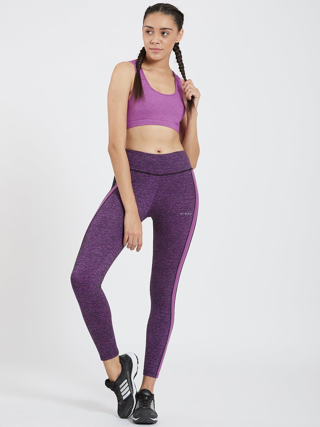 Essential Side Paneled Marl Full Length Leggings