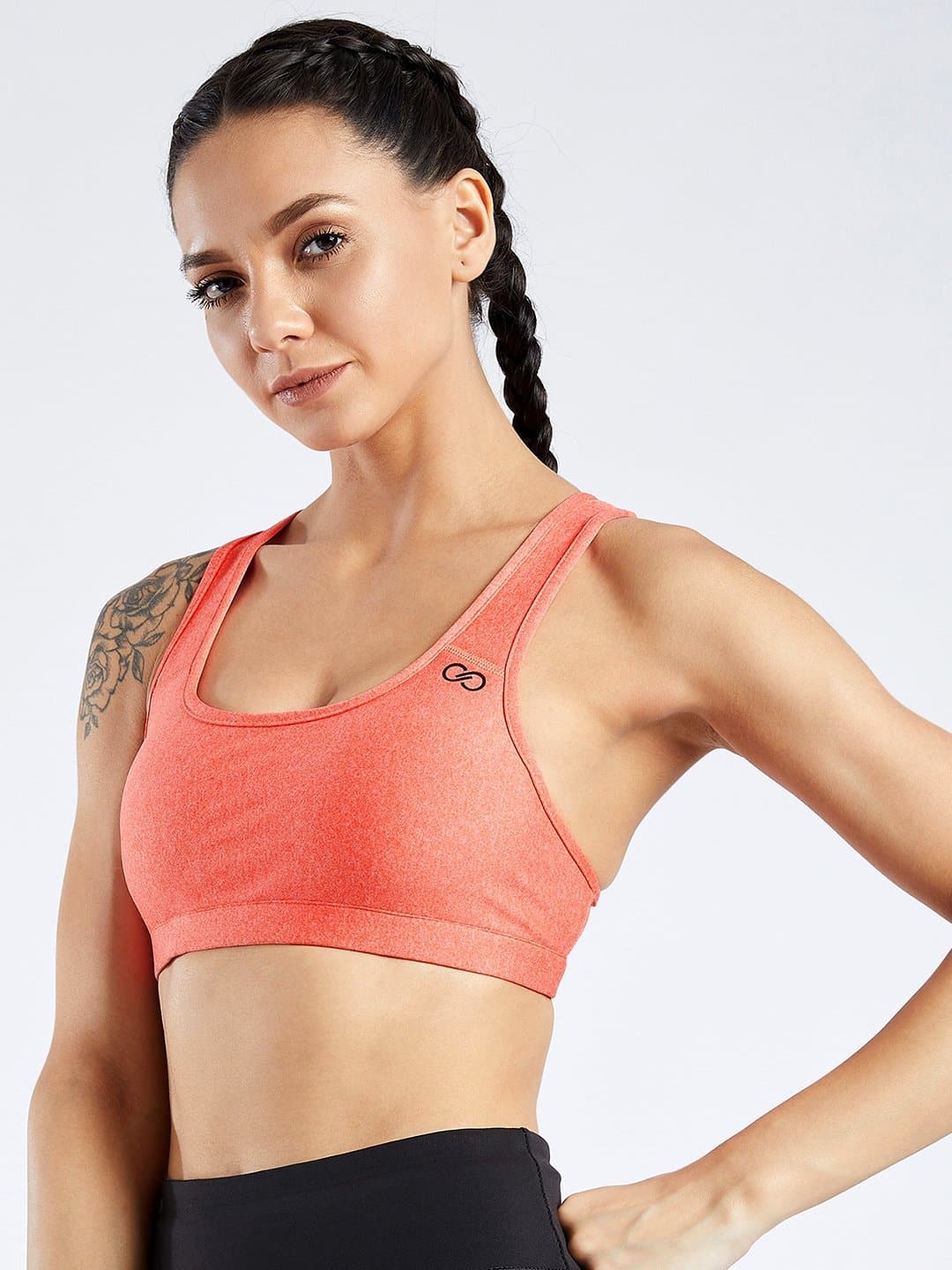 Creeluxe Active Sunset Orange Sports Bra