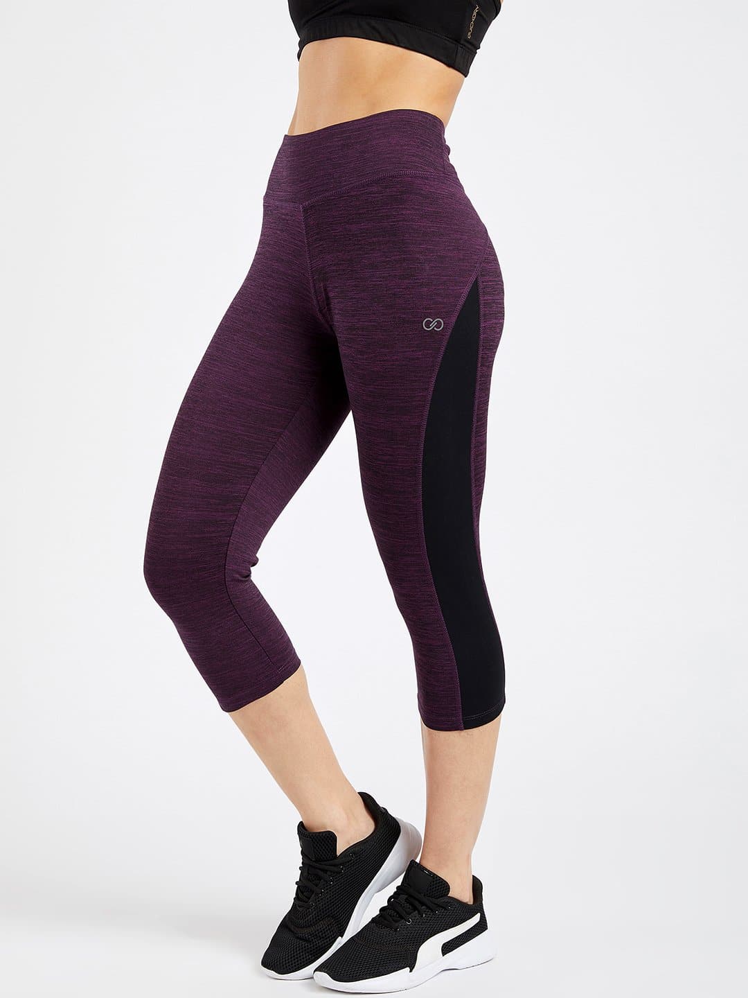 Essential Plum Spacedye Hardcore Capri Leggings