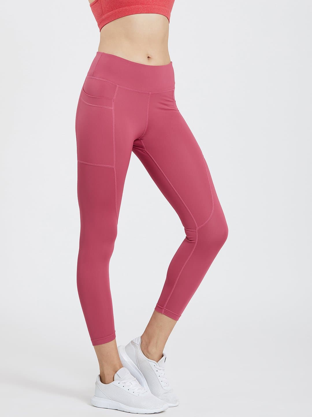 Maxtreme Power me Hippie Pink Ankle Pockets Leggings