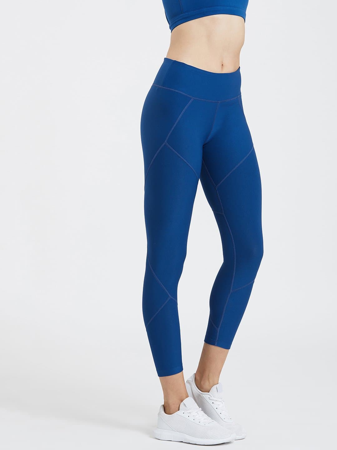 Creeluxe Graceful Denim Blue Ankle Length Leggings