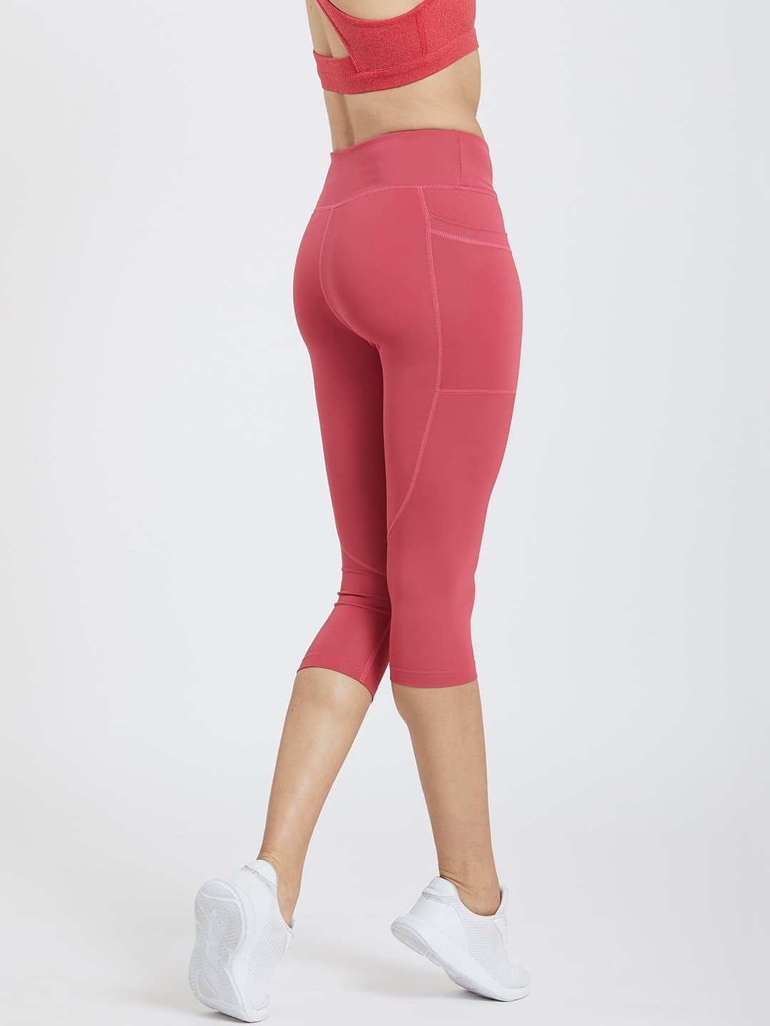 Maxtreme Power me Hippie Pink Pocket Capri Leggings