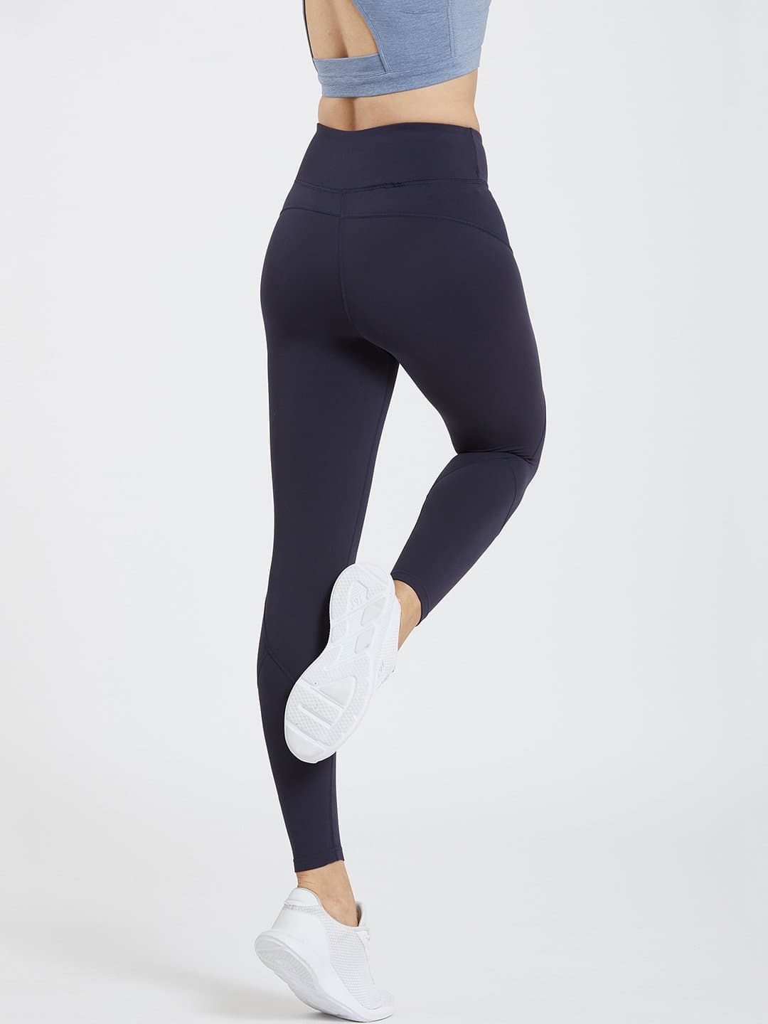 Creeluxe Curve Defining Navy Blue Ankle Length Leggings