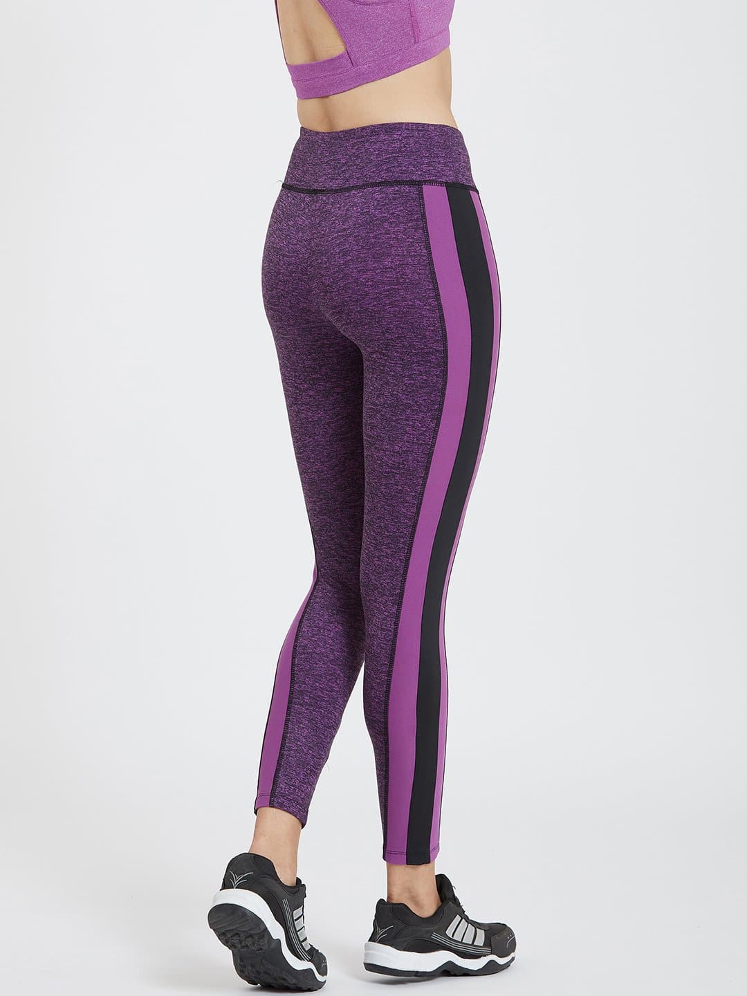 Essential Side Paneled Marl Full Length Leggings