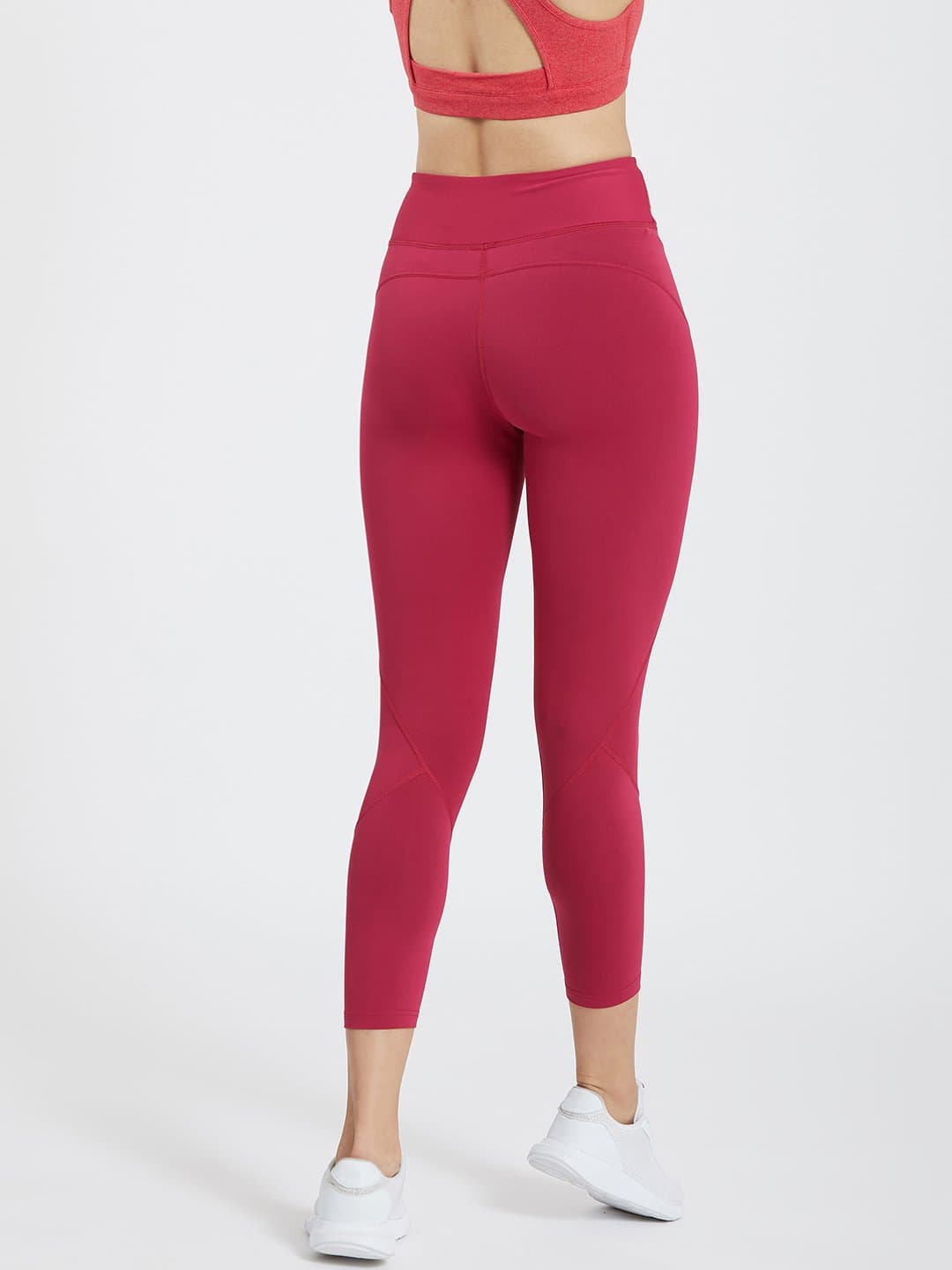 Creeluxe Curve Defining Crimson Ankle Length Leggings