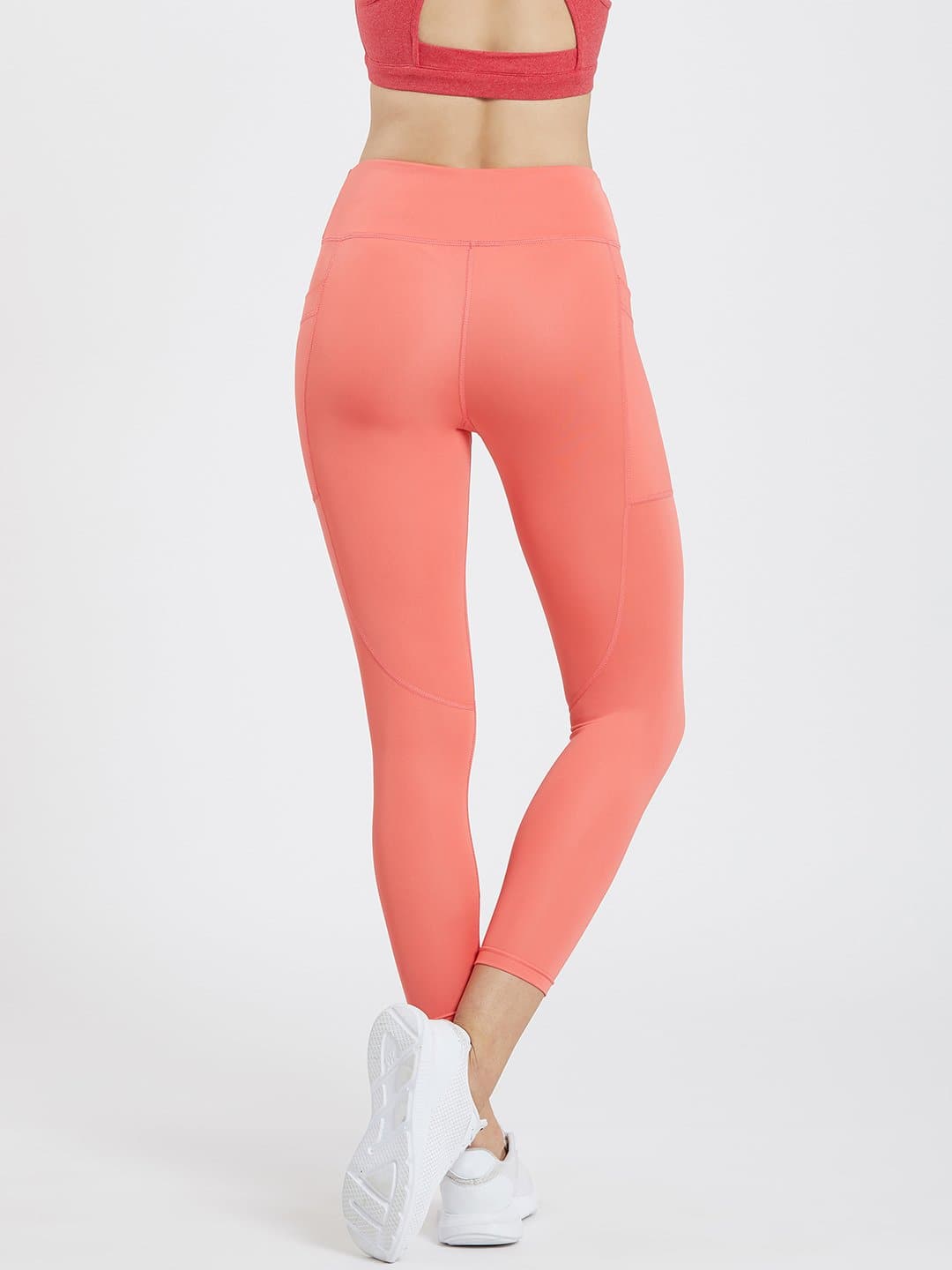 Maxtreme Power me Coral Ankle Pocket Leggings