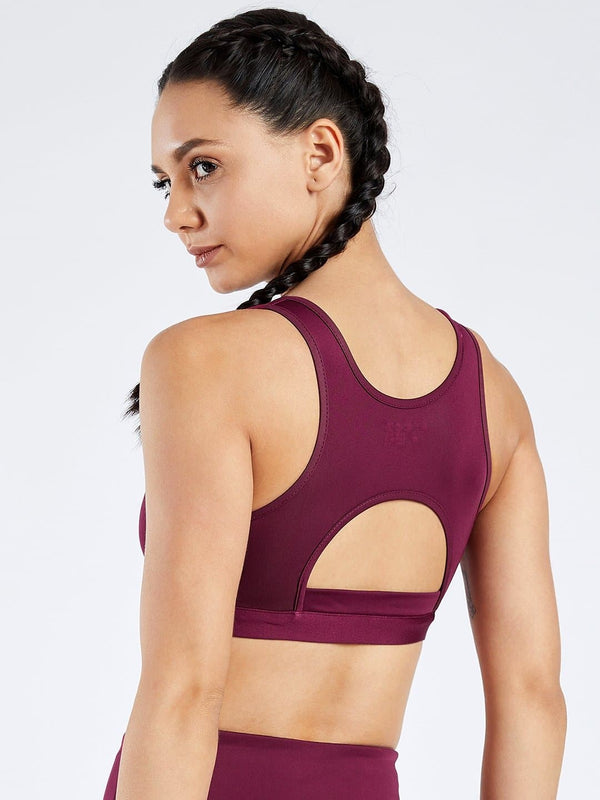 Creeluxe Power Me Cherry Red Sports Bra